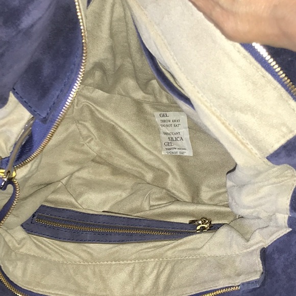 Vintage Gustto Hobo Budelli Printed Suede Leather Large boho bag - Picture 7 of 13